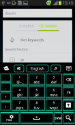 Green Neon Keyboard GO screenshot 5