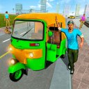 Tuk Tuk Auto Rickshaw Racing Icon