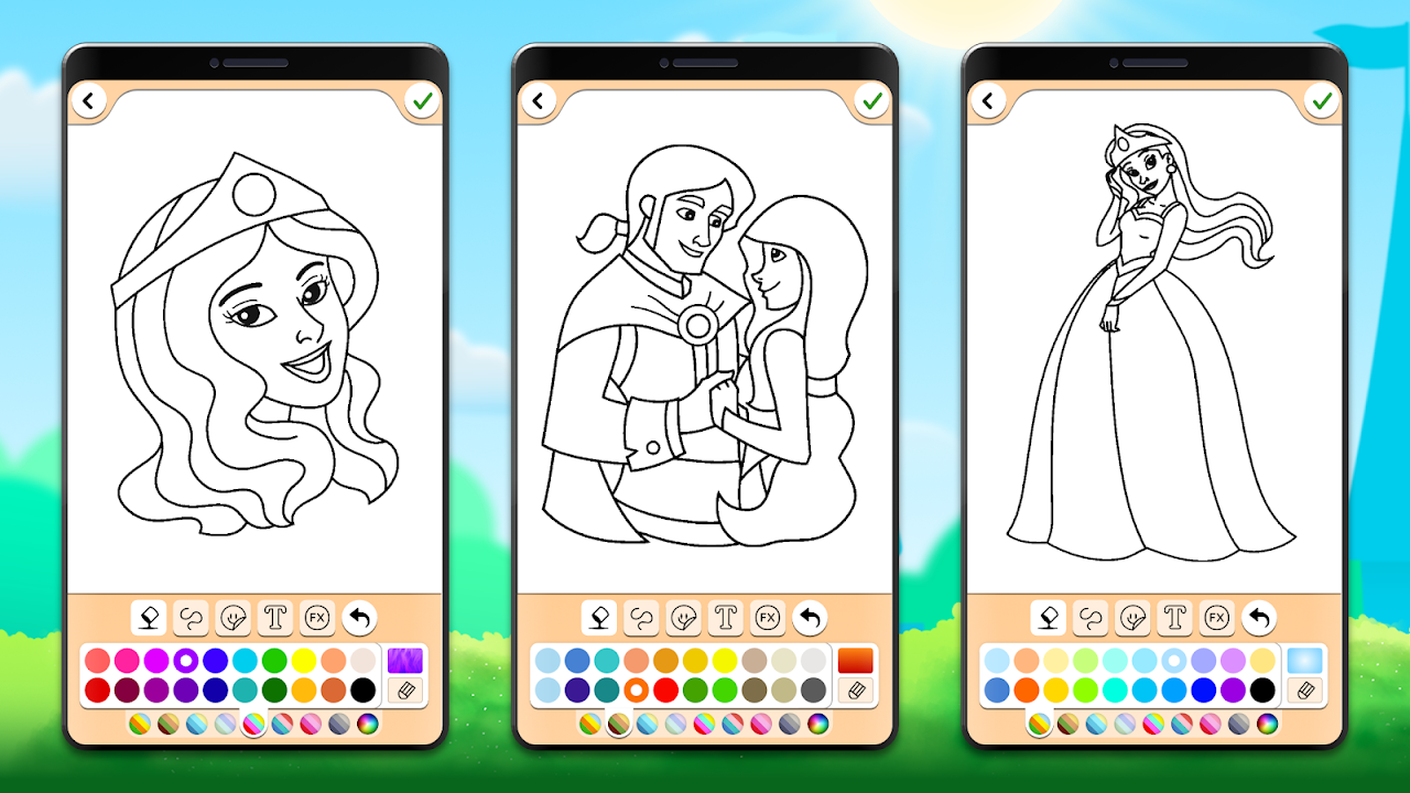 Download do APK de Jogos colorir: Princesas para Android