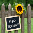 Happy Weekend: Greetings, GIF Wishes, SMS Quotes Icon
