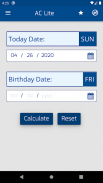 Age Calculator Lite | Date of Birth ~How Old Am I? screenshot 0