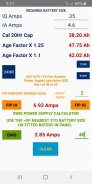 Fire Alarm Battery & Power Supply Calculator screenshot 2