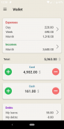 Wallet - cost accounting screenshot 1