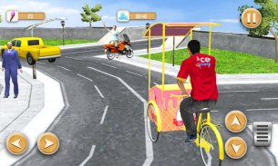 مدينة الآيس كريم رجل التوصيل المجاني محاكي لعبة 3D screenshot 2