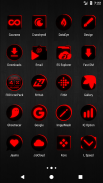 Flat Black and Red Icon Pack v4.7 ✨Free✨ screenshot 1
