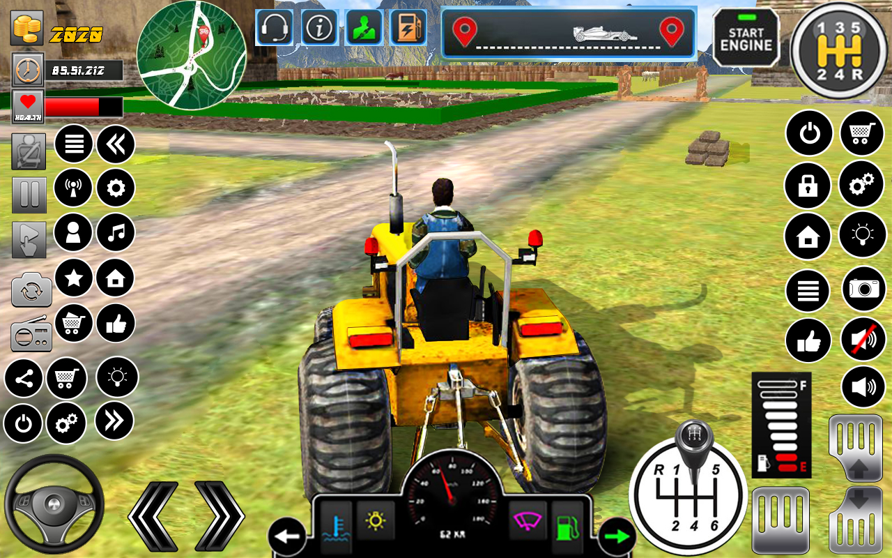 Jogos de condução de agricultura de trator versão móvel andróide