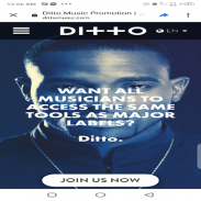 Dittomusic.com screenshot 2