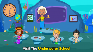 شهر Tizi من—بازی های پری دریایی زیر آب برای بچه ها screenshot 3