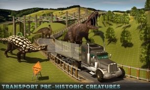 ป่า Dino รถบรรทุก ขนส่ง 3D เกม screenshot 0