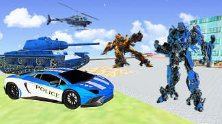 Car Transform Jet Robot Games screenshot 1