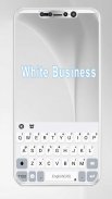 Classic Business White Tema de teclado screenshot 3