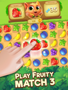 Tropicats: Quebra-cabeças de combinações de frutas screenshot 7