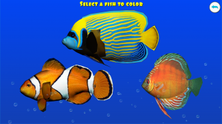 Dancing fishes 3D Coloring App screenshot 5