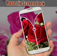 Rose zip Screen Lock screenshot 4