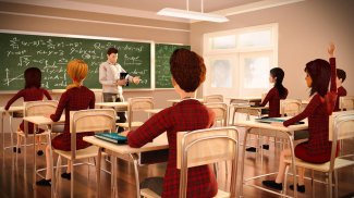 School Life Teacher Simulator - High School Games screenshot 0