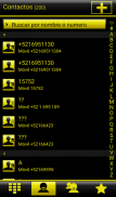 THEME GO CONTACTS CHESS YELLOW screenshot 2