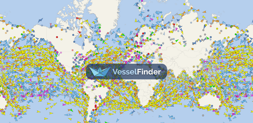 Vesselfinder карта в реальном времени