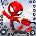 Spider Stickman Rope Hero Game Icon