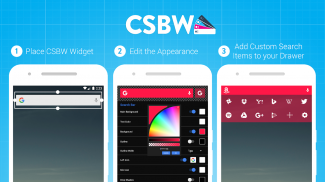 Benutzerdefinierte Suche Bar Widget CSBW screenshot 0