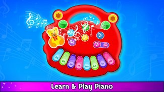 crianças aprendem piano - brinquedo musical screenshot 2