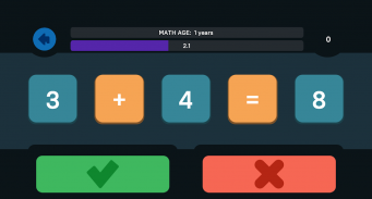 Math Age (Check your mathematical agility) screenshot 1