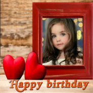 Birthday photo frame greetings screenshot 0