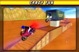 Bike Race Beach Stunt Mania 3D screenshot 0