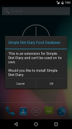 Simple Diet Diary Data Add-on screenshot 0