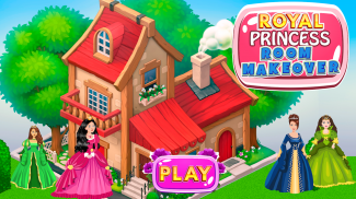 Royal Princess Room Makeover: Doll House Decor screenshot 0