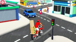 Delivery Boy Bicycle Game screenshot 3