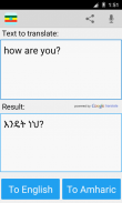 Amharic english translator screenshot 0