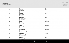 Learn Finnish words with ST screenshot 1