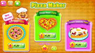 Nướng bánh pizza - Trò chơi nấu ăn screenshot 7