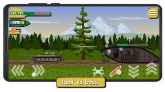 Tank Battle War 2d: vs Boss screenshot 1