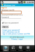 Easy Email for hotmail & live screenshot 0