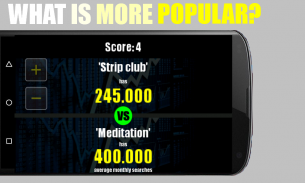 Who is more popular? screenshot 1