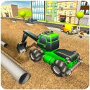 City Pipeline Construction Work : Plumber Game Icon