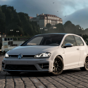 City Driving Volkswagen Golf Parking Icon