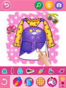 Glitter dress coloring and drawing book for Kids screenshot 7
