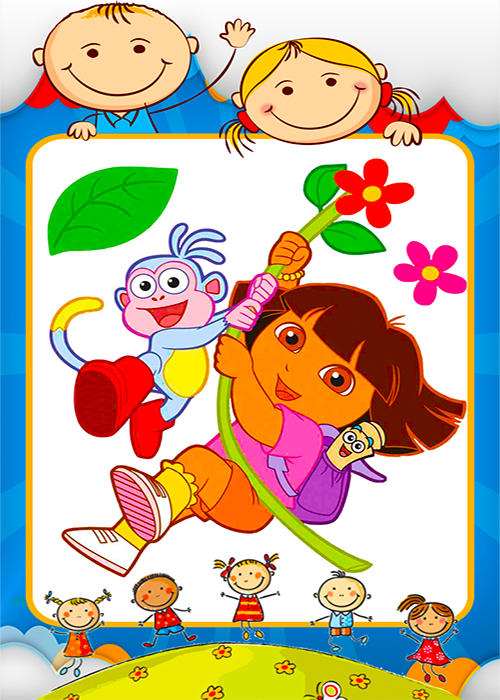 Drawing Dora the Explorer Coloring Pages - Get Coloring Pages