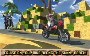 ブロッキーモトバイクSIM：夏のそよ風 screenshot 0