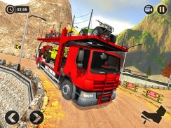 Permainan truk Trailer Transporter kendaraan screenshot 6