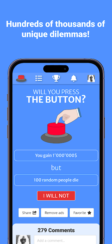 Will you press the button? per Android - Scarica l'APK da Uptodown