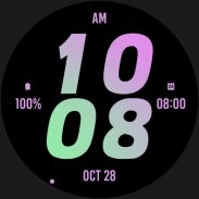 Pink Orchid Bold Watch Face screenshot 3