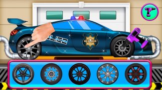 警察洗车清理：修理和设计车辆 screenshot 6