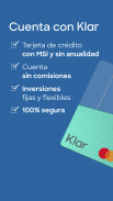 Klar: Crédito, Cuenta y Ahorro screenshot 1