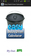 Easy Dutch Oven Calculator screenshot 0