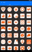 Inverted White and Orange Icon Pack Free screenshot 22