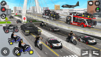 US Police ATV Transporter Game screenshot 1