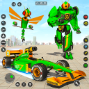 Juego de coches robot volador